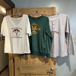 LOT/3 YELLOWSTONE Y DUTTON RANCH APPAREL